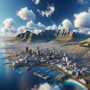 Photograph of Cape Town Photorealistic